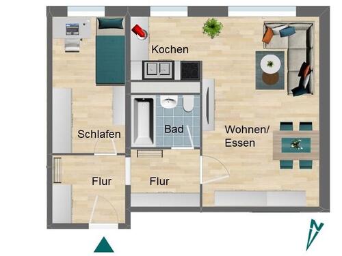 Foto - Etagenwohnung zur Miete in Pößneck