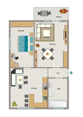 Foto - 3.5 Zimmer Erdgeschoßwohnung zur Miete in Dinslaken