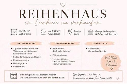 Foto - Reihenhaus in ruhiger Lage von Luckau zu verkaufen