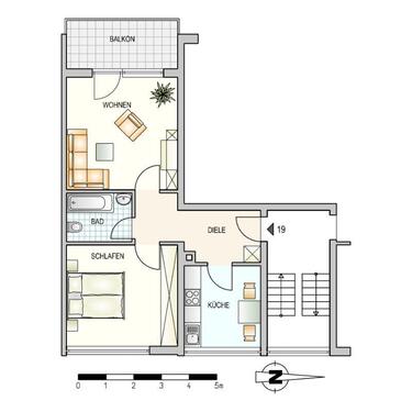 Foto - Etagenwohnung zur Miete in Ulm