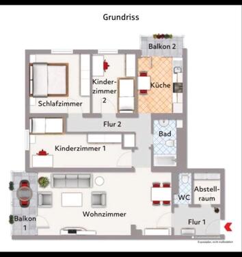 Foto - Helle 4-Wohnung ( 98) zu vermieten