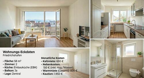 Foto - 2 Zimmer Wohnung in Friedrichshafen zu vermieten