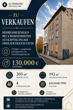 Foto - Mehrfamilienhaus in Altenburg – 4 Wohneinheiten