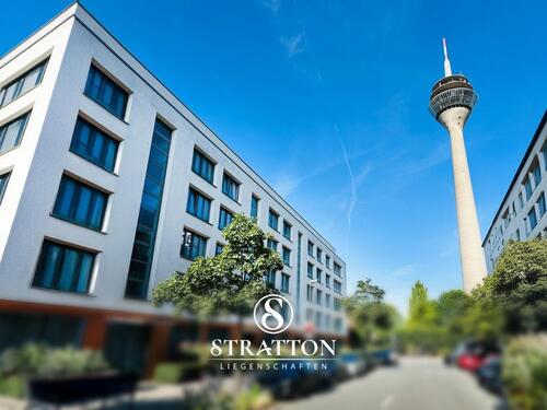Foto - Leben direkt am Rheinturm, exklusiv möblierte Gartenwohnung