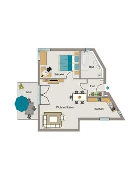 Foto - 2.5 Zimmer Erdgeschoßwohnung zur Miete in Gelsenkirchen