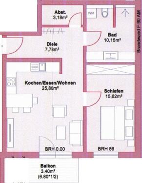 Foto - 2 Zimmer Etagenwohnung zur Miete in Lahnau