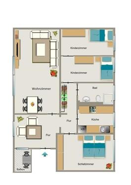 Foto - 4.5 Zimmer Etagenwohnung zur Miete in Herten