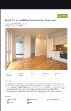 Foto - Helle 2 Zimmer mit EBK und Balkon in ruhiger Seitenstraße!