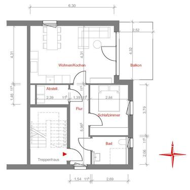 Foto - 2-Zimmer Wohnung mit Balkon in Ahlen