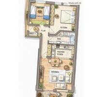 Helle 74,8 m² Wohnung mit Westbalkon & Tiefgarage –in Thannhausen