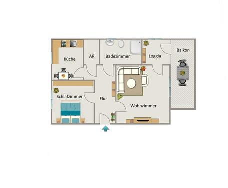 Foto - 2.5 Zimmer Erdgeschoßwohnung zur Miete in Herten