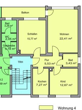 Foto - 3 Zimmer Etagenwohnung zur Miete in Osnabrück