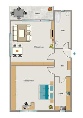 Foto - 2.5 Zimmer Etagenwohnung zur Miete in Recklinghausen