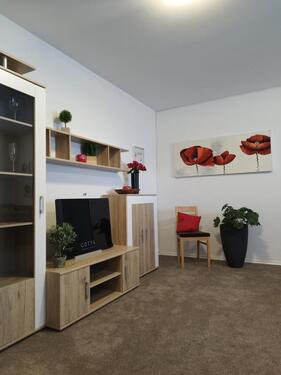 Foto - möblierte Wohnung in Kevelaer langfristig ab 3 Monate zu vermieten,Schlafzimmer mit 2 Betten, großes Wohnzimmer mit Couch + Eßbereich, Küche, Badezimmer, Waschmaschine,Trockner,Mietwohnung Monteure