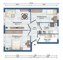 Höhnstedt. Renovierte 3 Zimmer Wohnung zu vermieten. - Annaburg
