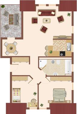 Foto - 3 Zimmer Dachgeschoßwohnung zur Miete in Herborn