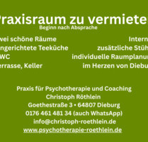 Praxisraum stundenweise zu vermieten – Therapie, Coaching, Berat. - Dieburg