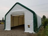 Foto - Zelthalle mit Schrägdach 6,1x12,2m PVC 750gm2
