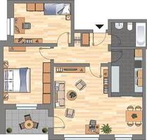 Modernisierte 3-ZKB-Balkonwohnung in der 8. Etage eines Hochhauses im Europaviertel zu vermieten! - Wilhelmshaven Aldenburg