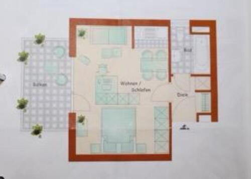 Foto - 1 Zimmer Etagenwohnung zur Miete in Ludwigshafen am Rhein