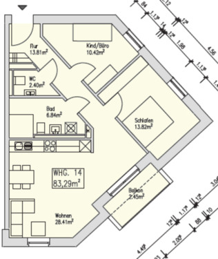 Foto - 3 Zimmer Etagenwohnung zur Miete in Heiden