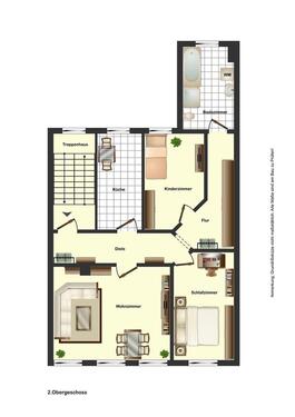 Foto - Modernisierte 3-Raum-Wohnung - 475,00 EUR Kaltmiete, ca.  81,00 m²