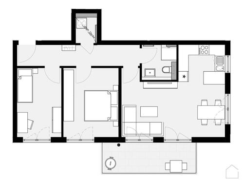 Foto - 3 Zimmer Etagenwohnung zur Miete in Crailsheim