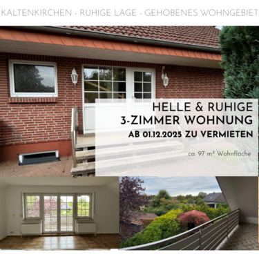 Foto - Helle und ruhige 3-Zimmer Dachgeschosswohnung mit Loggia, Garten