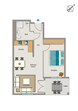 Foto - 2 Zimmer Etagenwohnung zur Miete in Essen