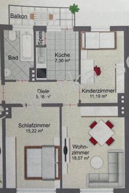 Foto - Erdgeschoßwohnung in Bremerhaven zur Miete