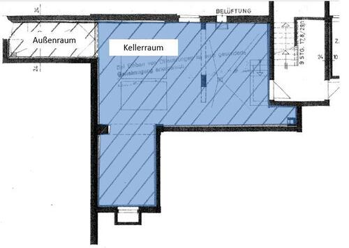 Foto - Kellerraum 60m2 zu vermieten - 675,00 EUR Kaltmiete,