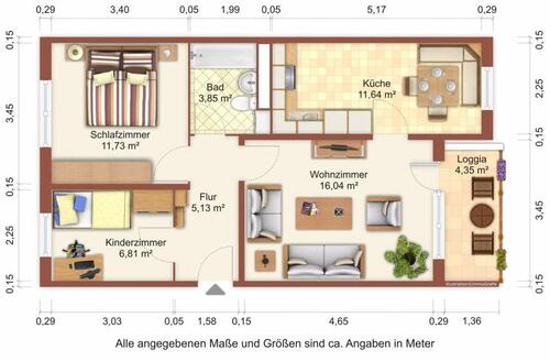 Foto - Etagenwohnung zur Miete in Greifswald