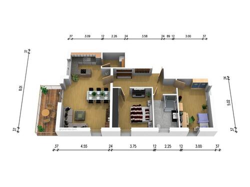 Foto - 3 Zimmer Etagenwohnung zum Kaufen in Aschaffenburg