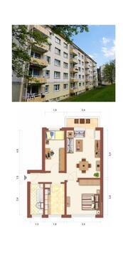 Foto - Gemütliche 3 Raum Wohnung - 677,00&nbsp;EUR Kaltmiete, ca.&nbsp; 60,00&nbsp;m&sup2;