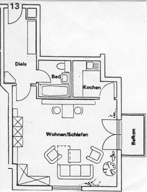 Foto - 1 Zimmer Etagenwohnung in Zwickau