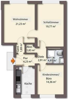 Foto - 3 Zimmer Etagenwohnung zum Kaufen in Marktredwitz