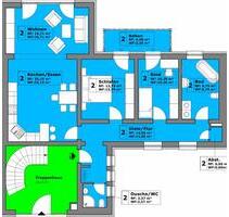 3 Zi Wohnung Erdgeschoss FBH Lüftungsanlage Kfw 75 - Sulzfeld