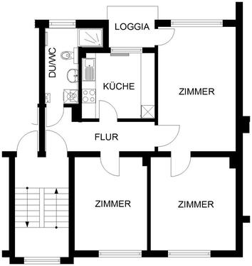 Foto - 3 Zimmer Etagenwohnung zur Miete in Hagen