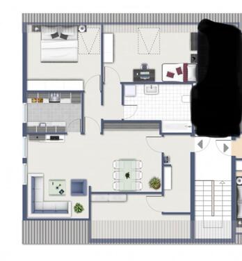 Foto - Frisch sanierte 3,5 Zimmer Dachgeschosswohnung auf dem Mühlberg