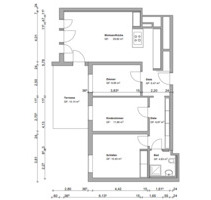 Schöne, 4-Zimmer-Wohnung mit Balkon und EBK in München-Solln