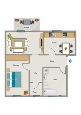 Foto - 2.5 Zimmer Etagenwohnung zur Miete in Bochum