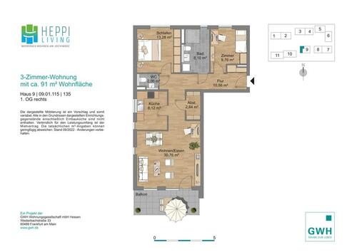 Foto - Etagenwohnung in Heppenheim (Bergstraße) zur Miete