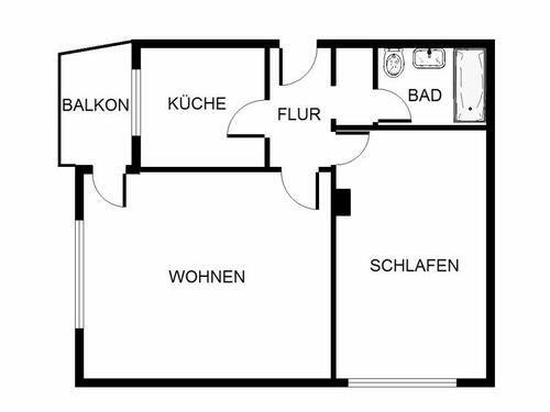 Foto - 2 Zimmer Erdgeschoßwohnung in Lübeck