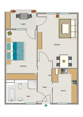 Foto - 2.5 Zimmer Etagenwohnung zur Miete in Essen