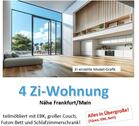 Foto - 4 Zi.-teilmöblierte Wohnung zu vermieten Nähe Frankfurt
