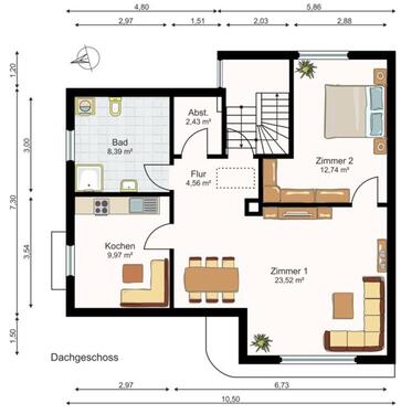 Foto - 2-Zimmerwohnung in Stefffeld - 730,00 EUR Kaltmiete, ca.  69,00 m²