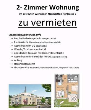 Foto - 2 Zi- Wohnung zu vermieten - 500,00 EUR Kaltmiete,