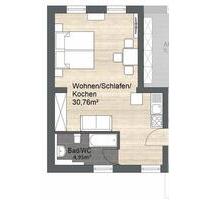 Möblierte 1-Zimmerwohnung in Cottbus mit Pantry-Küche