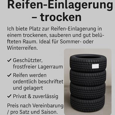 Foto - Lagerplatz für Reifen – sicher & sauber