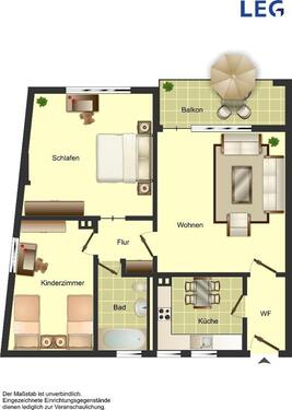 Foto - 3 Zimmer Etagenwohnung zur Miete in Bocholt